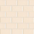 carrelage mural en céramique, carrelage beige, faience métro, bords biseauté